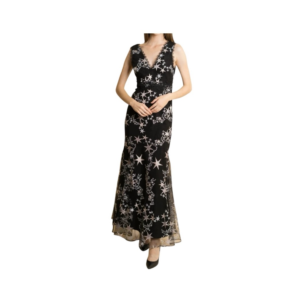Foxiedox Astra Embroidered Maxi dress Size Small Prom Formal party